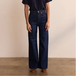 Jamie Haller wide A Raw Rinse Jeans SZ 25